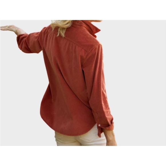 FRANK & EILEEN eileen relaxed fit Cord Shirt in spice XL - Picture 6 of 12